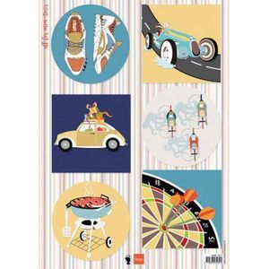 Ewk1277 Knipvel - All for men - Darts - 6 designs A4 - Marianne design