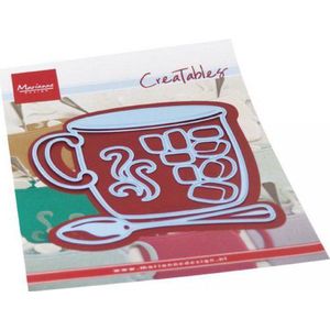 Lr0687 Creatable snijmal - Hot drink - 4 delige snijset - 86x79mm en 83x16mm