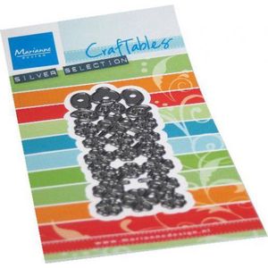 Marianne Design Craftables, Lucky, voor papieren knutselprojecten, zilver of wit, eenheidsmaat