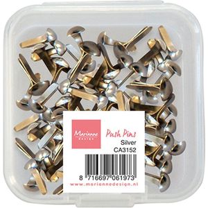 Ca3152 Push Pins - doosje met 100 zilver kleurige splitpennen van 3mm