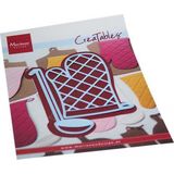 Lr0707 Creatable snijmal - Oven mitt & spoon - 2 delige set 58x80mm/36x86mm