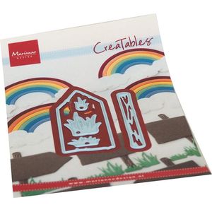 Lr0766 Creatable snijmal - Road sign - 4 delige set - 30x63mm