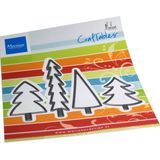 Cr1602 Craftable snijmal - Pine trees by Marleen is een 4 delige set - 107x89mm