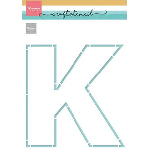 Craft Stencil, K-Letter