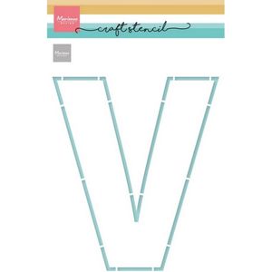 Ps8161 Craft Stencil - letter V (vaderdag) - A5