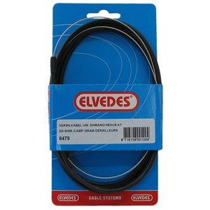 Versnellingskabelset Elvedes Nexus 3 1700 / 2250 mm RVS - zwart (op kaart)
