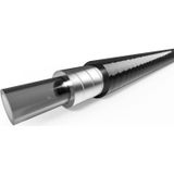 Rem buitenkabel Elvedes met voering 10 meter / Ø5,0mm - zwart/chroom (10 meter rol)