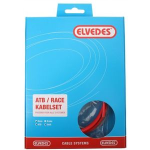 Schaltkabelsatz Elvedes ATB Race komplett - rot (im Karton)