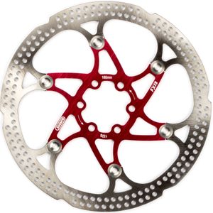 Elvedes Schwimmender Rotor 180mm 132g 6 Loch+Schraube rot 2015151