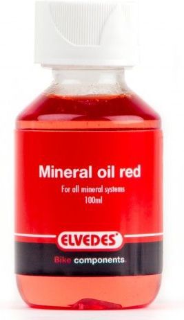 Elvedes Minerale olie voor hydraulische schijfremmen - 100 ml - rood