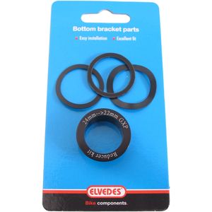 Reduziersatz Elvedes - Tretlageradapter von 24 mm auf 22 mm GXP (4 Stück)