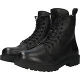 Kajsa - WL02 - Boots - Black - Schapenvacht - Stevige Profielzool