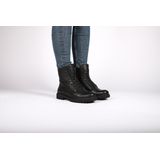 Kajsa - WL02 - Boots - Black - Schapenvacht - Stevige Profielzool