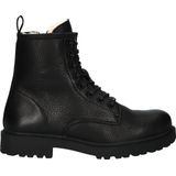 Kajsa - WL02 - Boots - Black - Schapenvacht - Stevige Profielzool