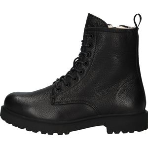 Kajsa - WL02 - Boots - Black - Schapenvacht - Stevige Profielzool
