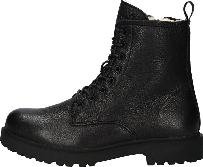 Kajsa - WL02 - Boots - Black - Schapenvacht - Stevige Profielzool