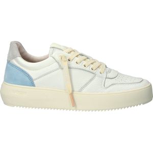 Blackstone, Schoenen, Dames, Blauw, 42 EU, Leer, Sportieve Vrouwelijke Sneaker met Unieke Touch