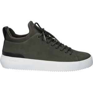 Blackstone, Schoenen, Heren, Groen, 46 EU, Leer, Moderne Leren Sneaker