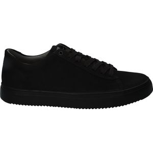 Blackstone, Schoenen, Heren, Zwart, 46 EU, Katoen, Minimalistische Zwarte Sneaker