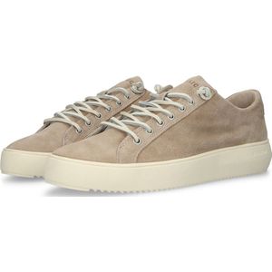 Blackstone, Schoenen, Heren, Beige, 43 EU, Suède, Citroen Peper Lage Sneaker