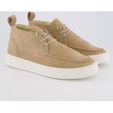 Huisschoenen - Gevoerd - Effen - Leer/Suède - Platte Hak