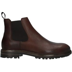GREG - UG13 - Chelsea Boots - Donkerbruin - Leer