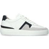 Blackstone - DG513 - Sneaker - Wit Donkerblauw - Leer