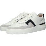 Blackstone - DG513 - Sneaker - Wit Donkerblauw - Leer