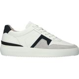 Blackstone - Lage Sneakers - Zwart - Leer en Suède - Uitneembaar Voetbed