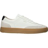 Blackstone - Slate Harper - Heren Sneaker - White Black - Leer en Suède