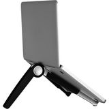 Ergoline Cricket laptop-tabletstandaard | verstelbaar | zwart/zilver | tot 17 inch