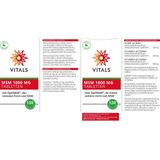 Vitals - MSM tabletten - 1000 mg - 120 tabletten - Met OptiMSM de meest zuivere vorm van MSM
