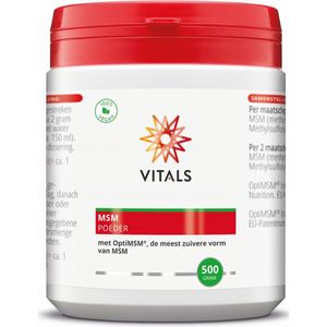 Vitals - MSM poeder met OptiMSM de meest zuivere vorm van MSM - 500 gram