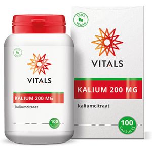 Vitals Kalium citraat 200 mg 100 capsules