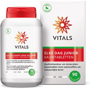 Vitals - Elke Dag Junior - kindermulti - 90 kauwtabletten - gezoet met natuurlijke zoetstoffen