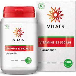 Vitals - Vitamine B3 - 500 Mg - 100 Capsules - Niacinamide