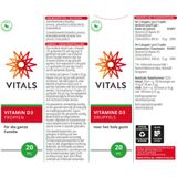 Vitals Vitamine D3 druppels 20 Milliliter