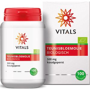 Vitals Teunisbloemolie biologisch 100 softgels