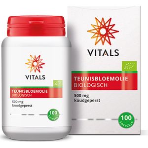 Vitals - Teunisbloemolie Biologisch - 500 mg - 100 Softgels - NL-BIO-01