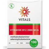 Vitals - Vitamine B12 - 2000 mcg - 100 zuigtabletten - methylcobalamine en adenosylcobalamine