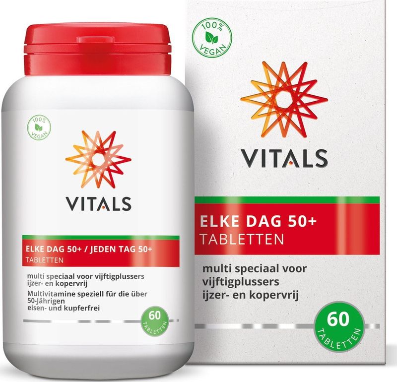 Vitals - Elke Dag 50+ - 60 tabletten - Multivitamine