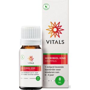 Vitals - Microbiol - Kind 0-4 jaar - 8 ml - 16 Dagdoseringen - zonder toegevoegde smaakstoffen