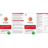 Vitals - Vitamine B complex Actief - 100 Capsules - met de biologisch actieve vormen van B2, B6, B12 en folaat