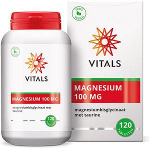 Vitals - Magnesiumbisglycinaat met Taurine - 100 mg - 120 tabletten