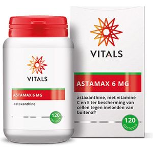 Vitals - Astamax - Astaxanthine - 6 mg - 120 Softgels - met AstaReal® van astaxanthine-expert AstaReal