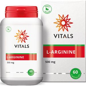 Vitals L-arginine 500 mg 60 Vegetarische capsules