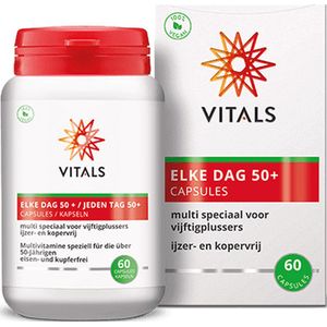 Vitals - Elke Dag 50+ - 60 Capsules - Multivitamine speciaal voor vijftigplussers