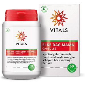 Vitals - Elke Dag Mama - 60 capsules - speciaal geformuleerde multi rondom de zwangerschap en borstvoedingsperiode