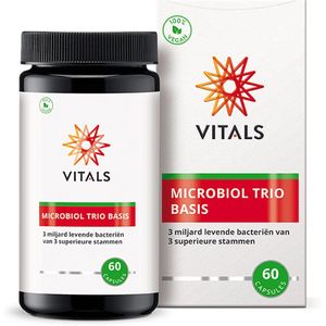 Vitals - Microbiol Trio Basis - 60 Capsules - 3 miljard levende bacteriën van 3 superieure stammen