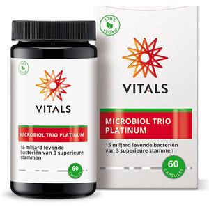 Vitals - Microbiol Trio Platinum - 60 Capsules - 15 miljard levende bacteriën van 3 superieure stammen